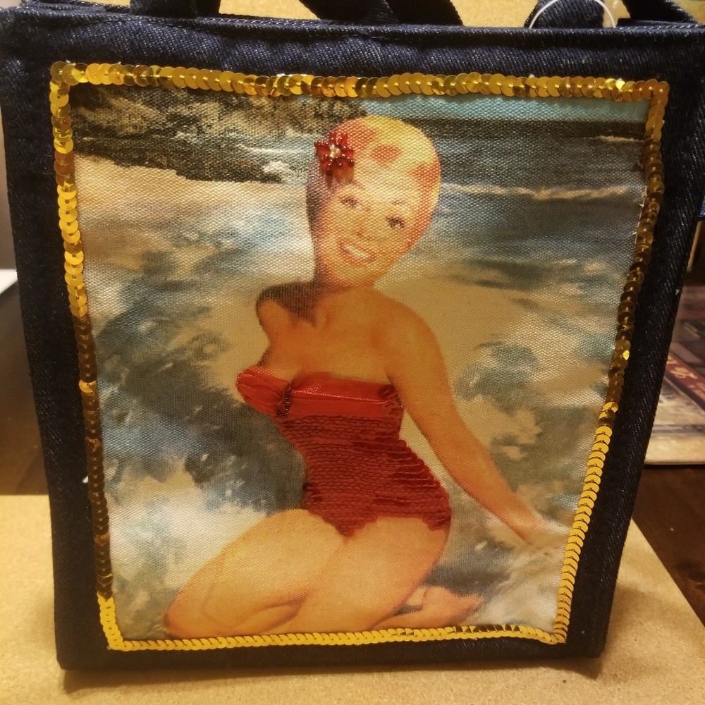 Pin Up Girl Jean's Tote Bag